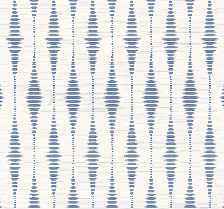 Persiana enrollable salón rabaul ikat azul y beige - TenVinilo
