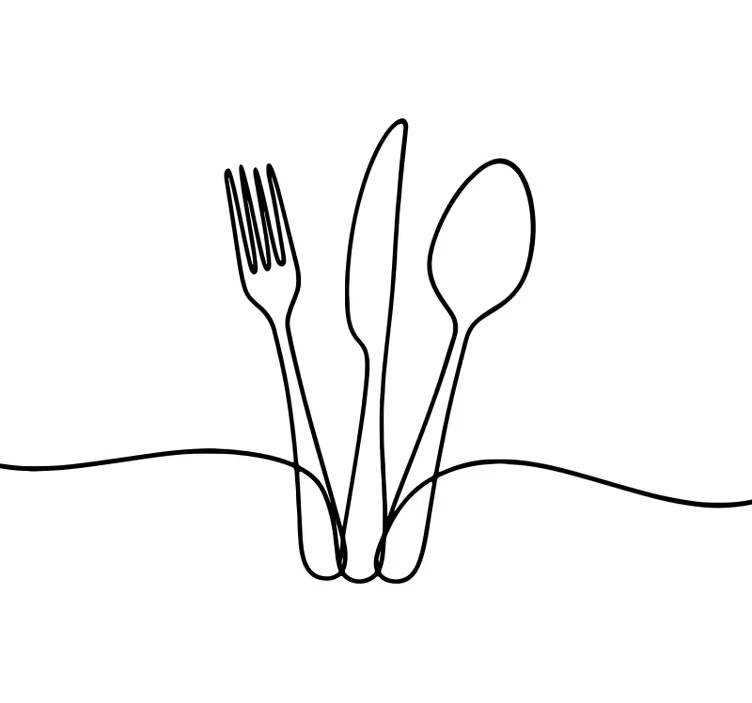 Persiana enrollable para cocina líneas elegantes de utensilios - TenVinilo