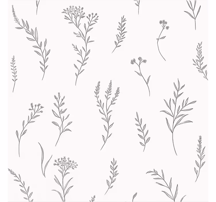Persiana enrollable cuarto matrimonio color blanco con plantas - TenVinilo