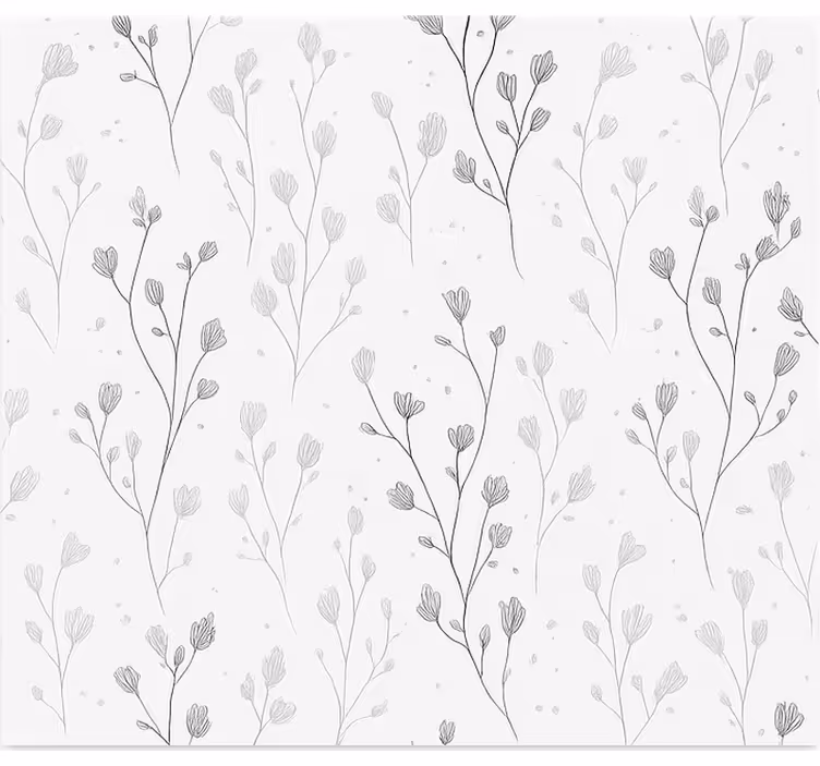 Persiana enrollable salón ramas botánicas minimalistas - TenVinilo