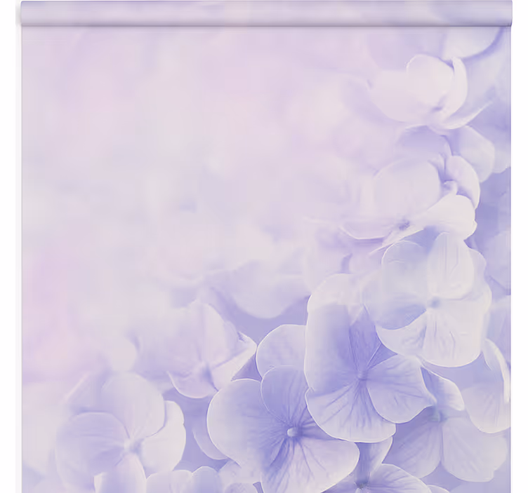 Persiana enrollable infantil hortensias suaves y brumosas - TenVinilo