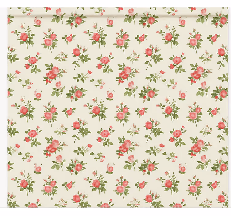 Persiana enrollable infantil rosa campestre inglesa - TenVinilo
