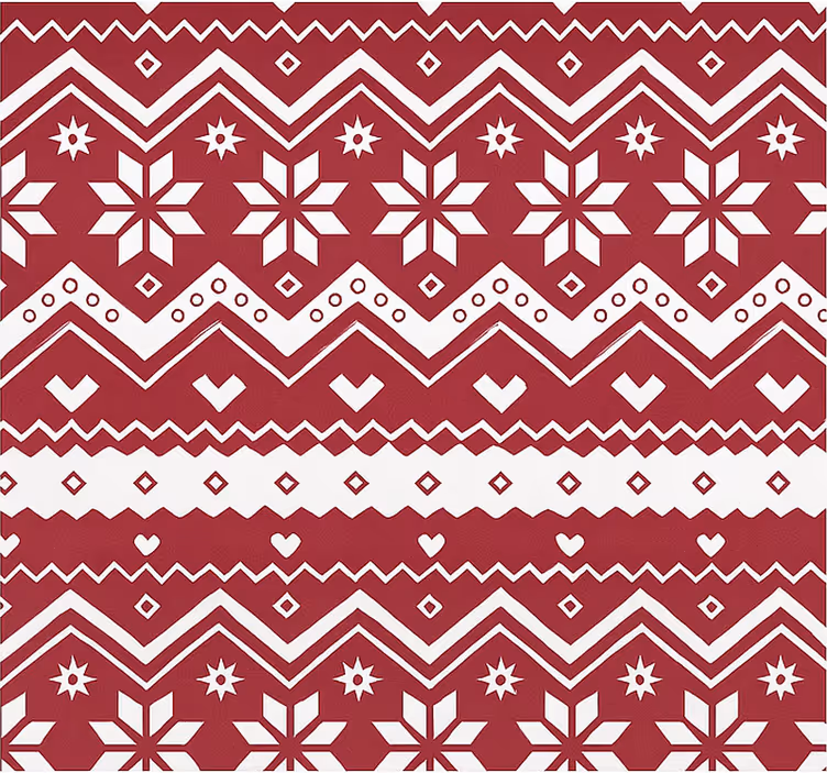 Persiana enrollable salón navidad roja y blanca - TenVinilo