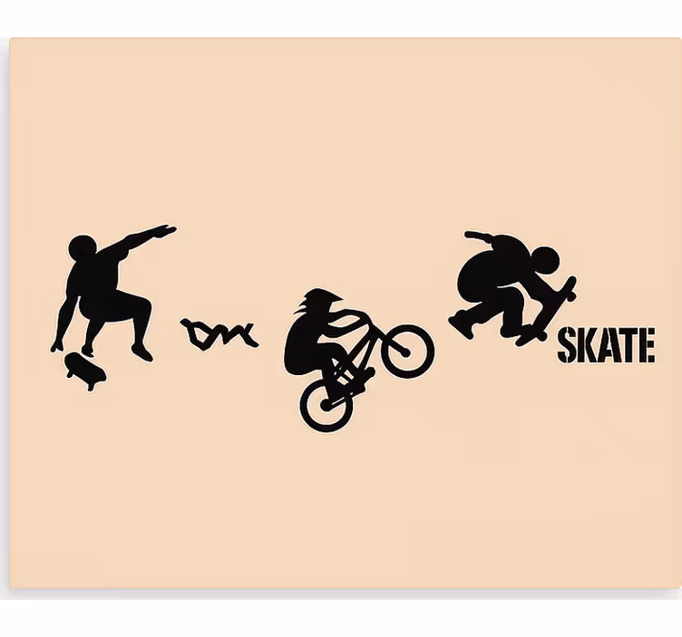 Persiana enrollable juvenil deporte de patinaje bmx - TenVinilo