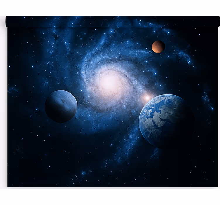 Persiana enrollable juvenil galaxia espiral cósmica - TenVinilo