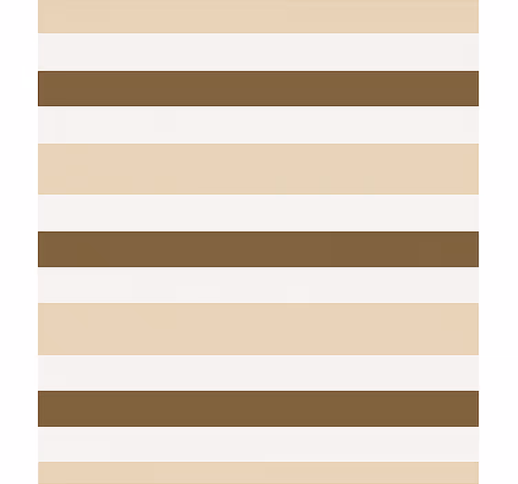 Persiana enrollable para comedor patrón rayas marrón beige - TenVinilo