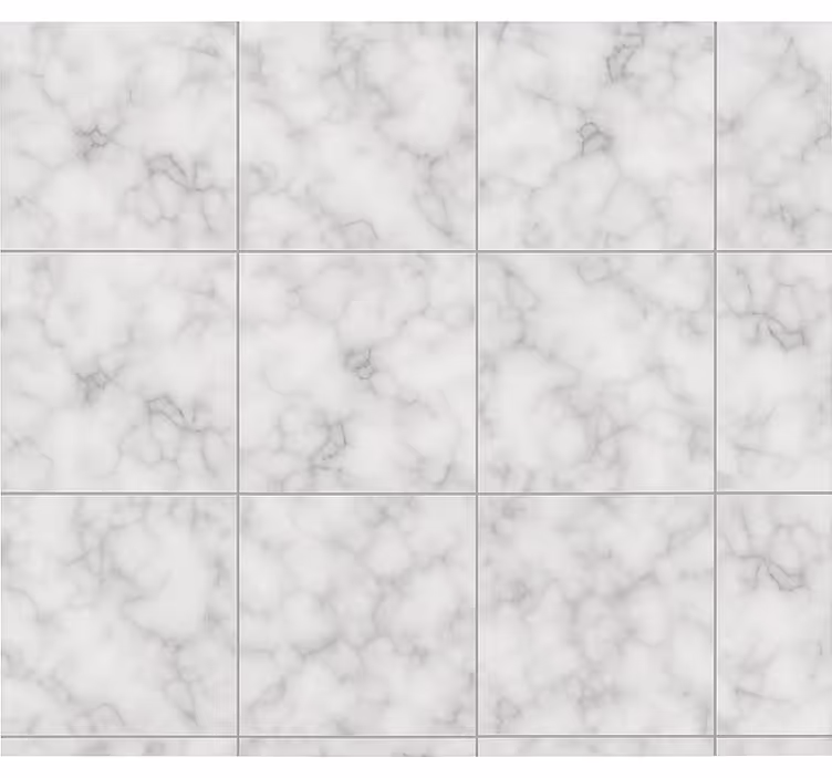 Persiana enrollable para cocina azulejo de mármol blanco - TenVinilo