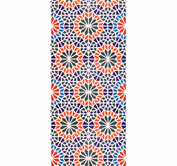 Persiana enrollable para cocina azulejos coloridos - TenVinilo