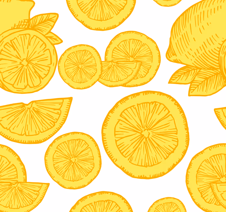 Persiana enrollable para cocina dibujo de naranja y limón - TenVinilo