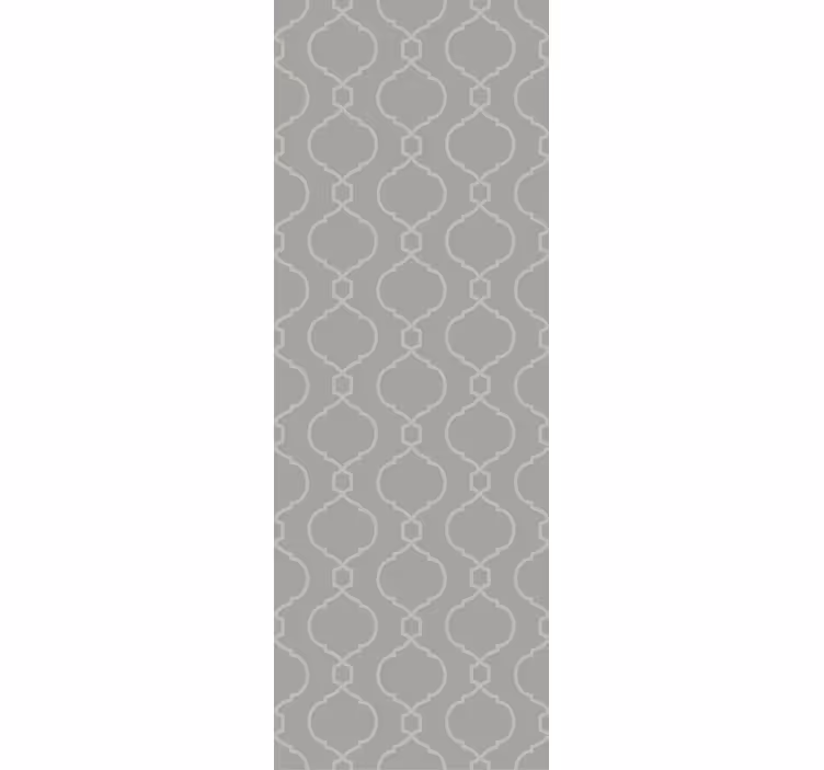 Persiana enrollable para comedor patrón geométrico gris - TenVinilo