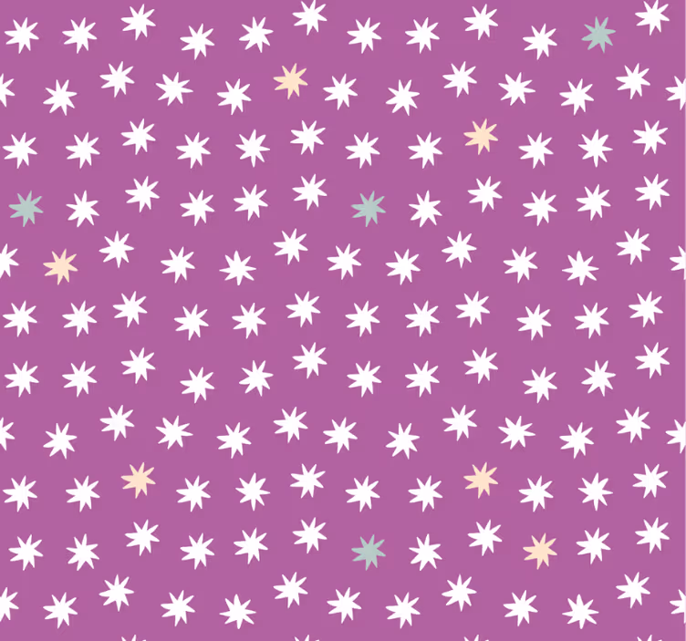 Persiana enrollable juvenil estrellas blancas para niños - TenVinilo