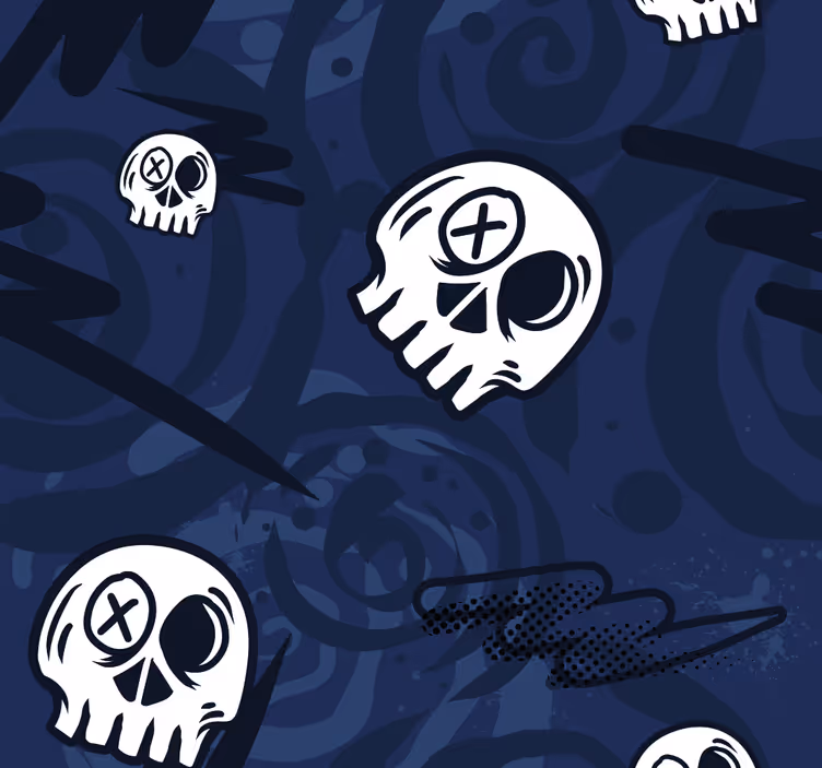 Persiana enrollable juvenil calaveras graffiti - TenVinilo