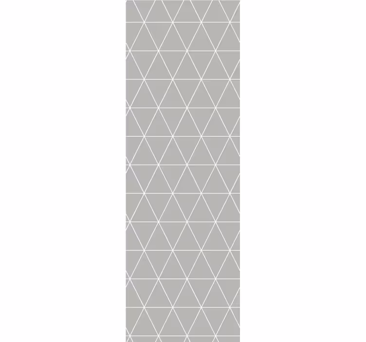 Persiana enrollable moderno patrón geométrico gris claro - TenVinilo