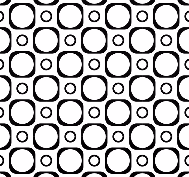 Persiana enrollable negra azulejos blanco y negro - TenVinilo