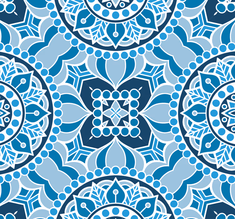 Persiana enrollable para baño estilo mandala - TenVinilo