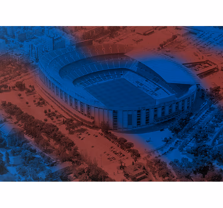 Persiana enrollable para cocina fotomural 3d camp nou - TenVinilo