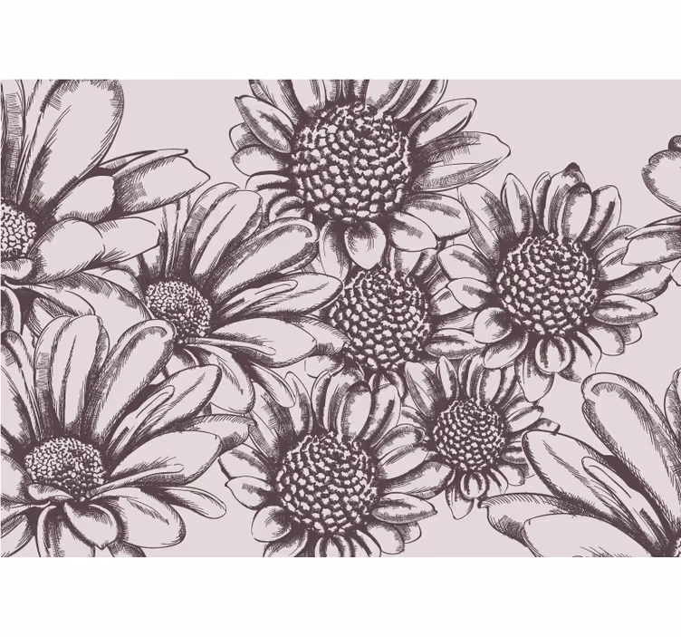 Persiana enrollable para cocina girasoles antiguos - TenVinilo