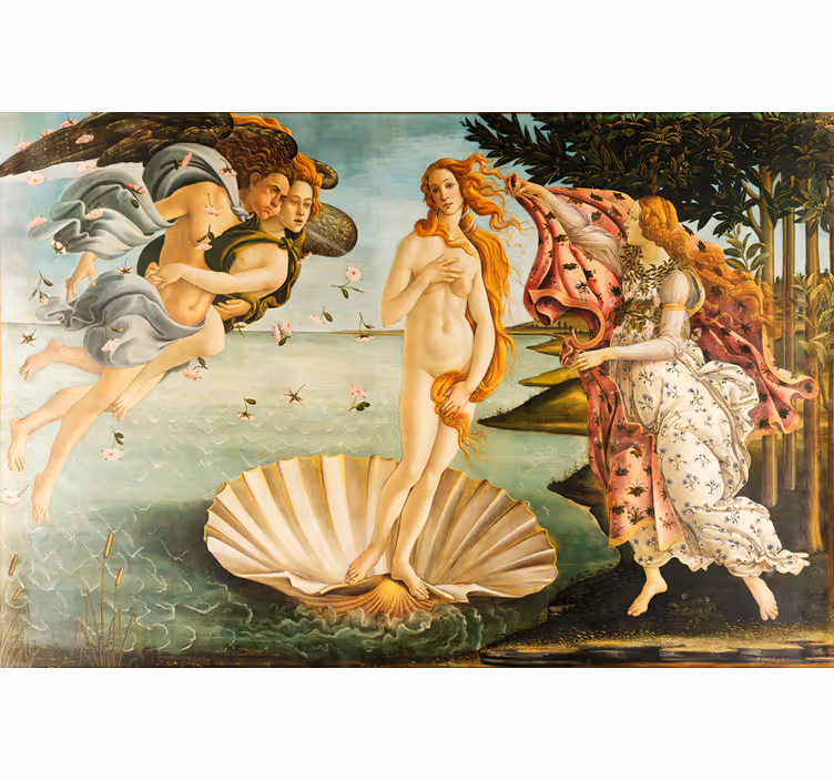 Persiana enrollable salón el nacimiento de venus - TenVinilo
