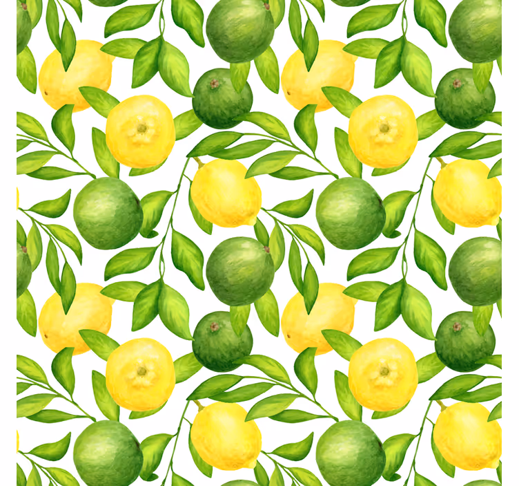 Persiana enrollable salón limones y limas - TenVinilo