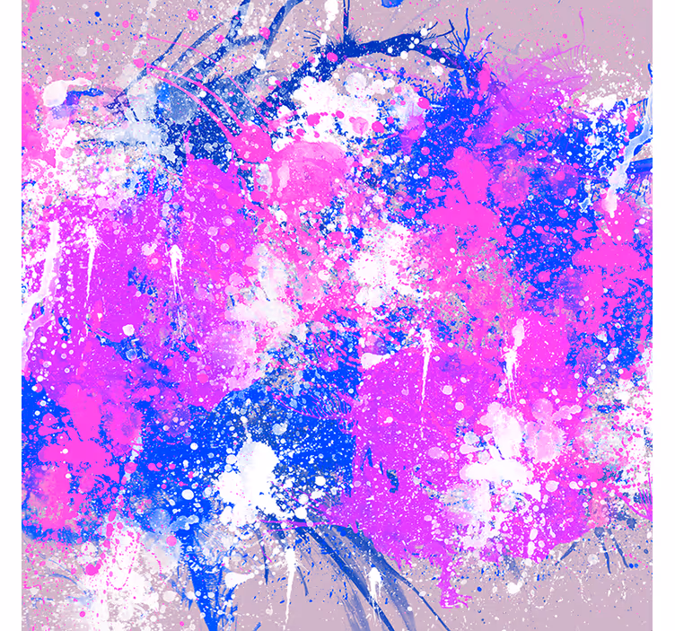 Persiana enrollable salón salpicaduras de arte abstracto - TenVinilo