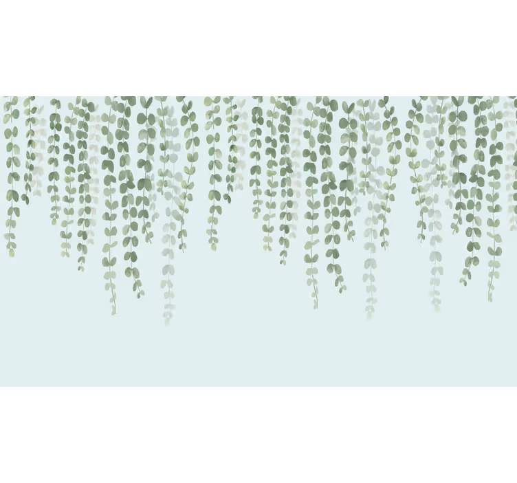 Persiana enrollable salón plantas elegantes colgantes - TenVinilo