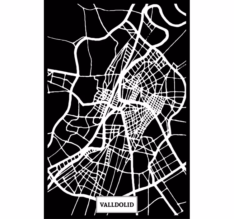 Persiana enrollable salón mapa topográfico de valladolid - TenVinilo