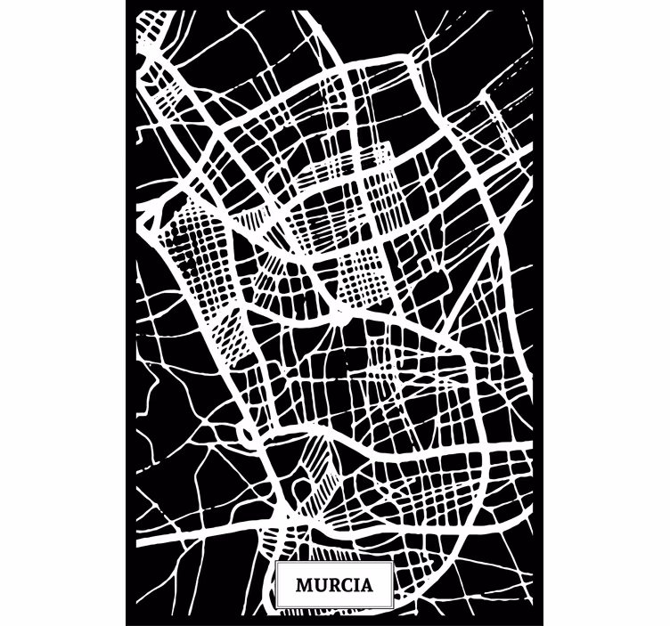 Persiana enrollable salón mapa topográfico murcia - TenVinilo