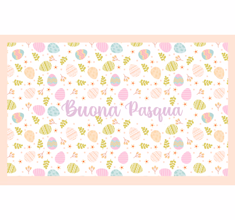 Persiana enrollable amarilla buona pasqua italiana - TenVinilo
