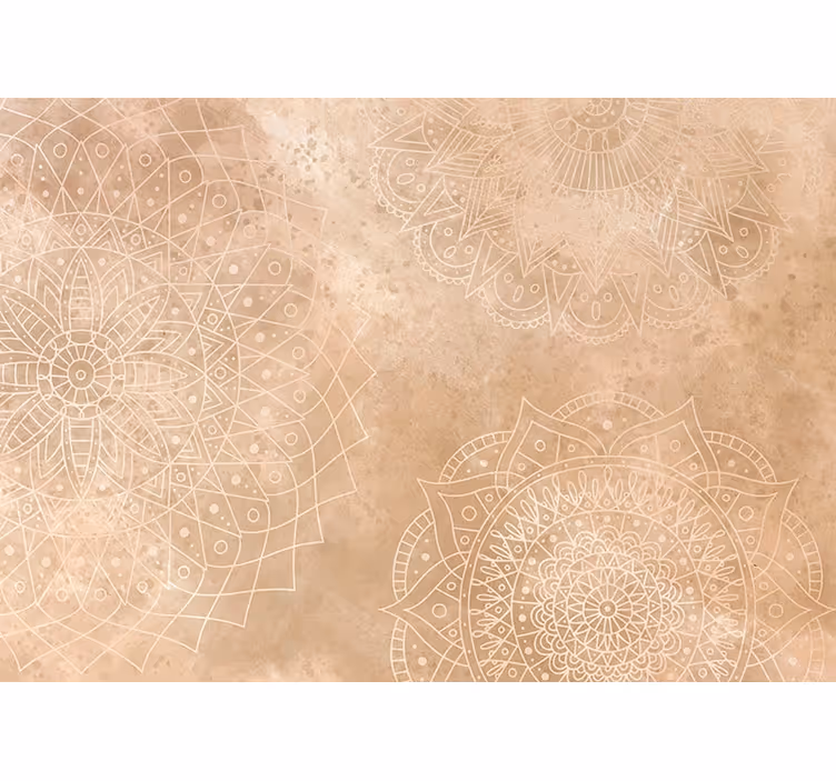 Persiana enrollable beige mandalas vintage - TenVinilo
