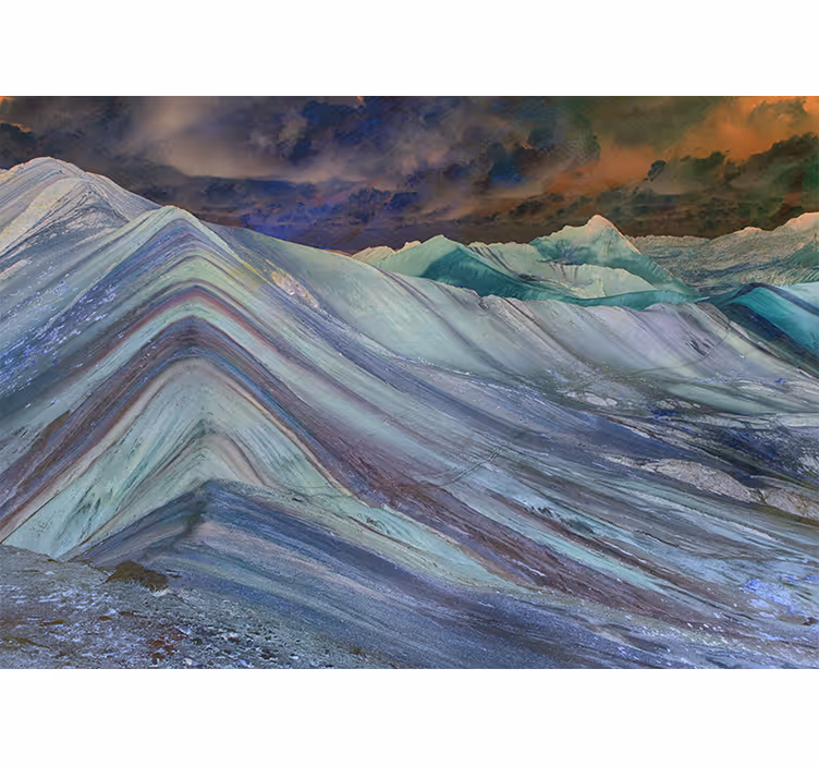 Persiana enrollable salón arena colorida vinicunca - TenVinilo