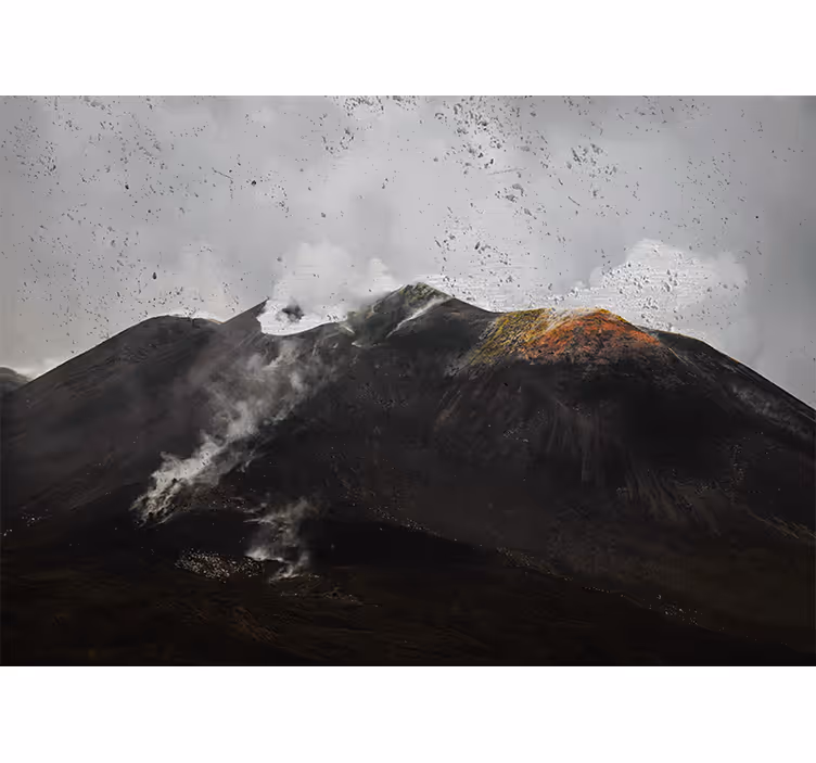 Persiana enrollable salón paisaje etéreo del etna - TenVinilo