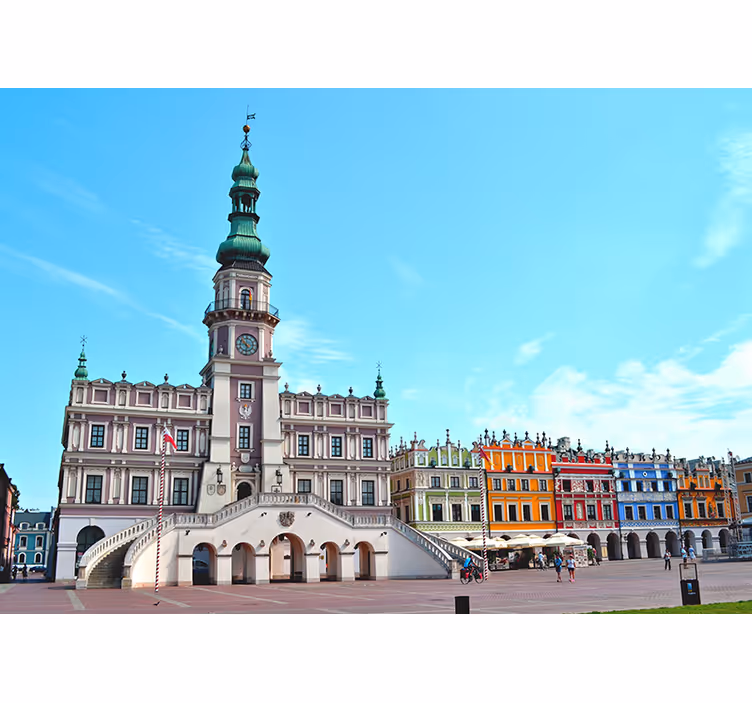 Persiana enrollable salón ciudad de zamość - TenVinilo