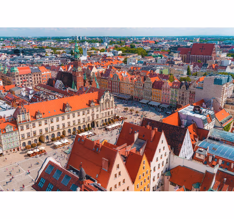 Persiana enrollable salón panorama de wrocław - TenVinilo