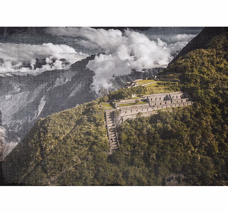 Persiana enrollable salón vista aérea de choquequirao - TenVinilo