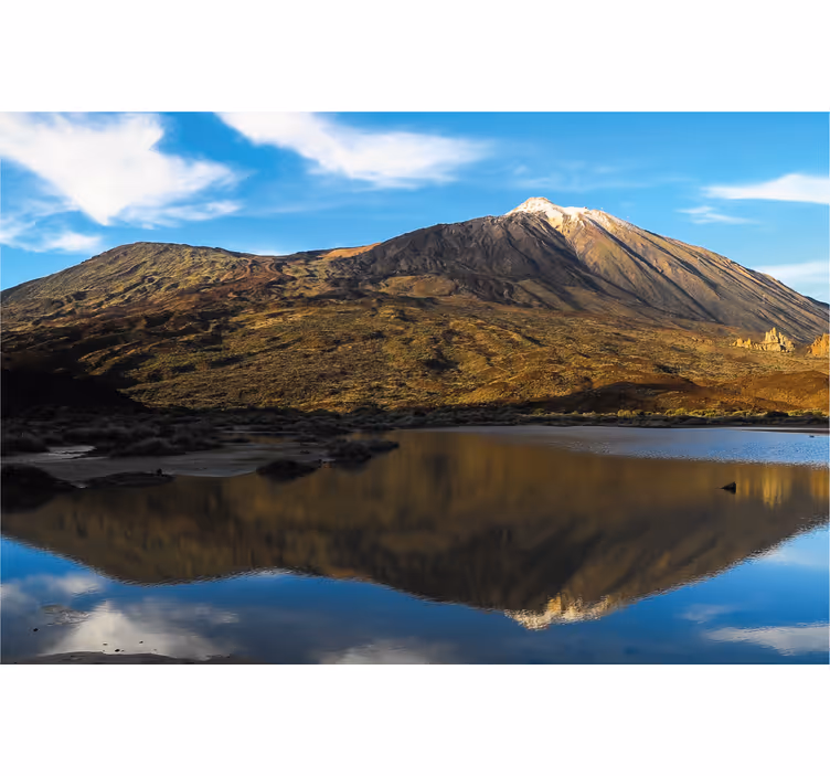 Persiana enrollable salón teide reflejado en agua - TenVinilo
