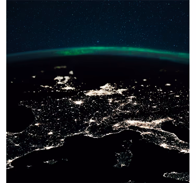 Persiana enrollable salón luz del norte estrellas y tierra - TenVinilo