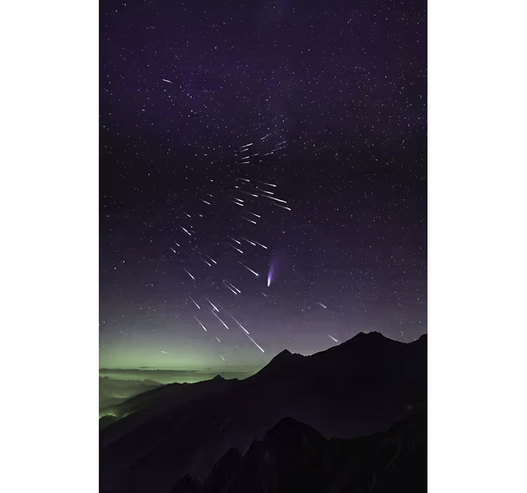 Persiana enrollable salón lluvia de estrellas fugaces - TenVinilo