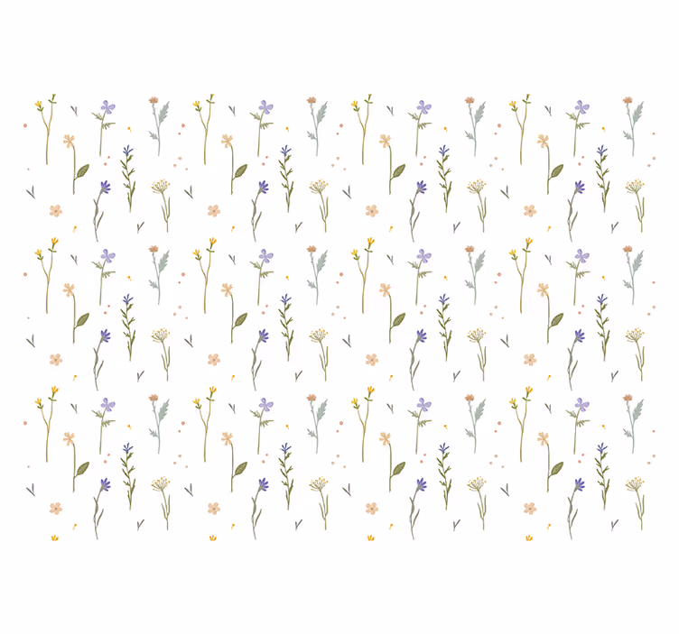 Persiana enrollable blanca ramas pequeñas de primavera - TenVinilo