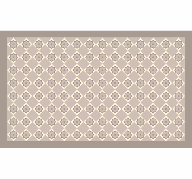 Persiana enrollable beige azulejos de cemento beige - TenVinilo