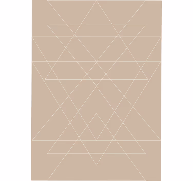 Persiana enrollable beige mosaico de triángulos nórdicos - TenVinilo