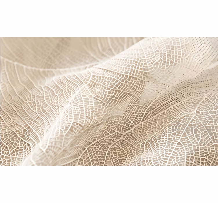 Persiana enrollable beige hojas minimalistas - TenVinilo