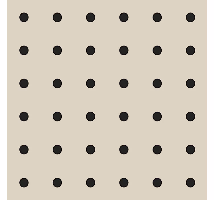 Persiana enrollable beige con diseño de lunares beige - TenVinilo
