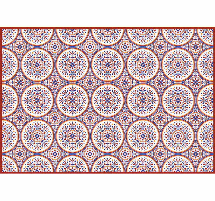 Persiana enrollable para cuarto azulejos maioliche - TenVinilo