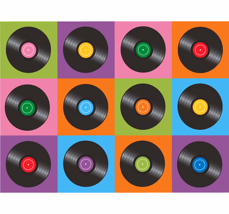 Persiana enrollable para cuarto platos de vinilo - TenVinilo