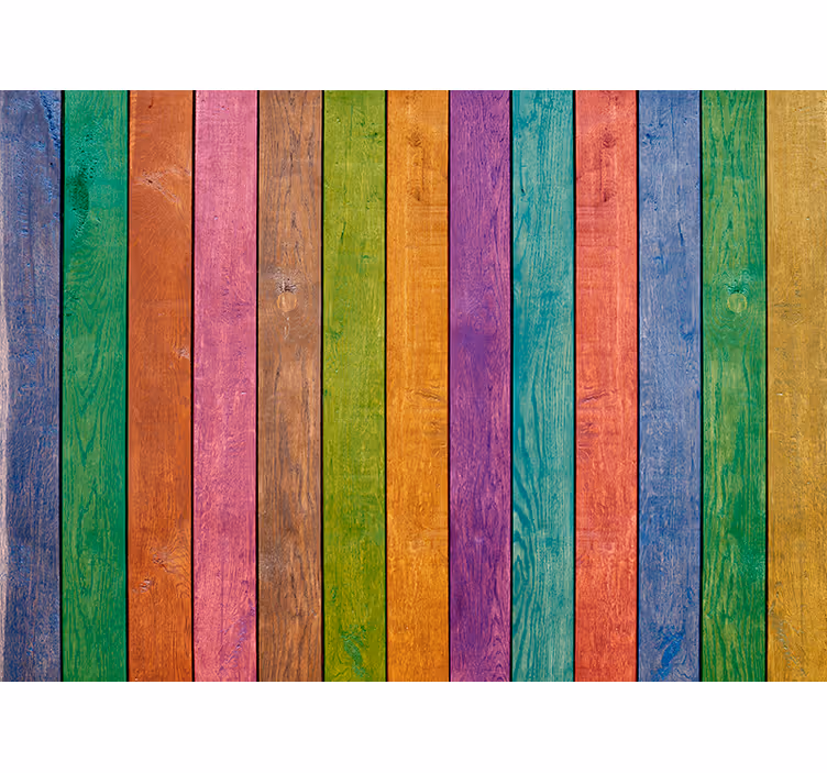 Persiana enrollable para cuarto patrón de madera multicolor - TenVinilo