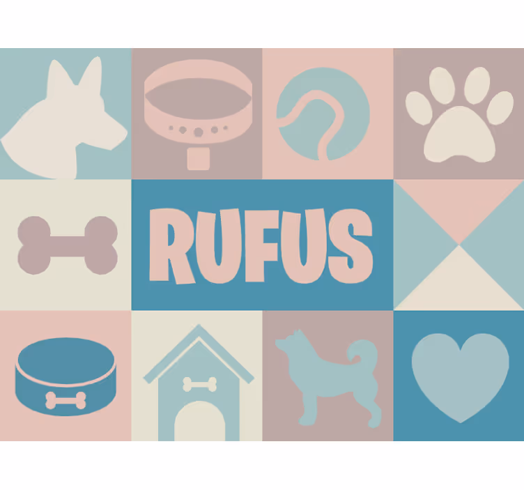Persiana enrollable para cuarto perros personalizados - TenVinilo
