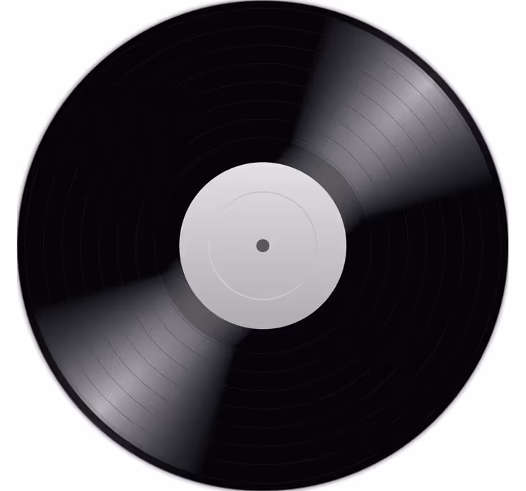 Persiana enrollable negra disco de vinilo negro - TenVinilo