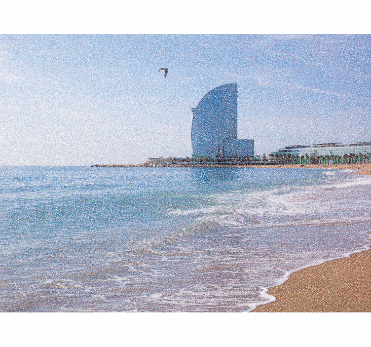 Persiana enrollable salón vela hotel en la barceloneta - TenVinilo