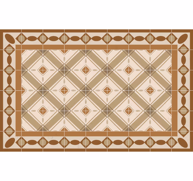 Persiana enrollable beige azulejos portugueses - TenVinilo