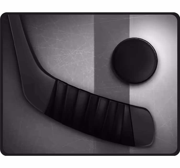 Persiana enrollable para cuarto hockey sobre hielo realista - TenVinilo